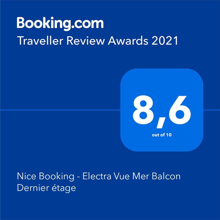 Nice Booking - Electra Vue Mer Balcon Dernier Etage Exterior photo